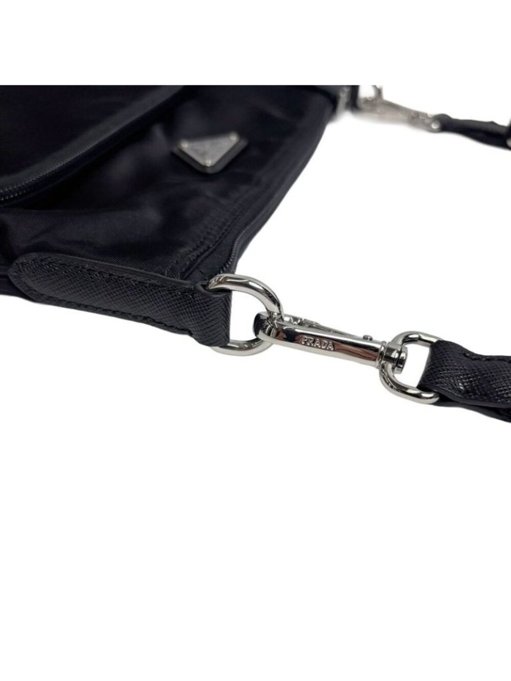 Prada Nylon Shoulder Bag Black - Picture 11 of 15